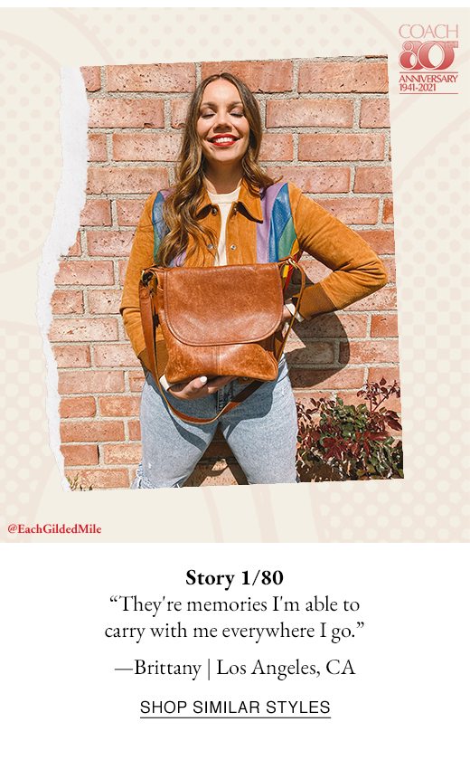 Story 1/80. They're memories I'm able to carry with me everywhere I go. - Brittany from Los Angelas, CA. SHOP SIMILAR STYLES