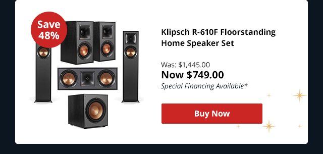 Klipsch R-610F Floorstanding Home Speaker Set
