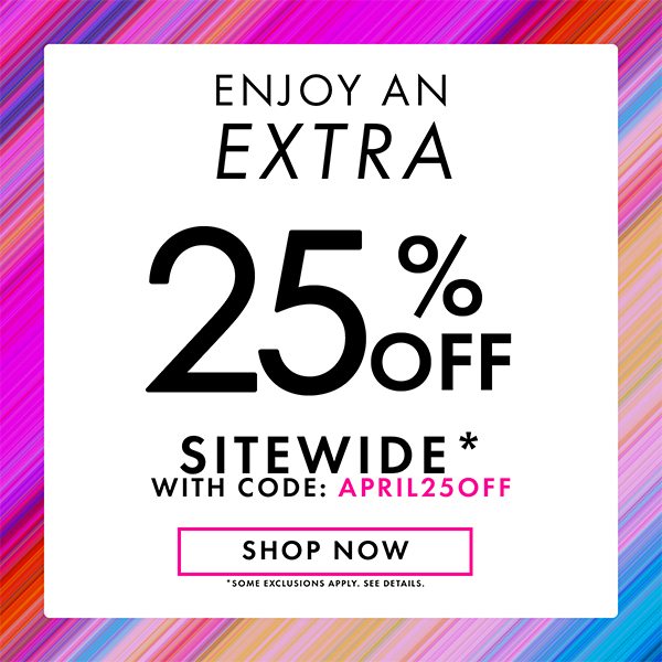 Extra 25% OFF sitewide - Code: APRIL25OFF