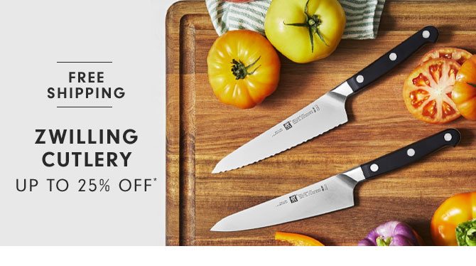 Zwilling Cutlery Up to 25% off*