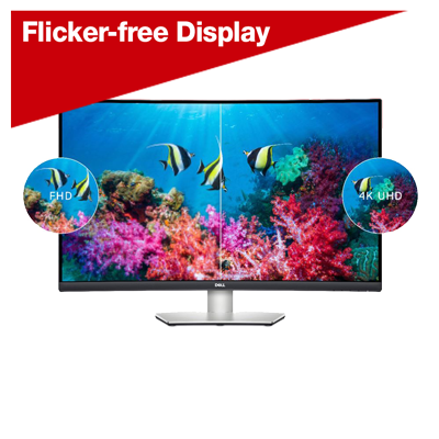 Dell S3221QS 31.5 in. 4K UHD (3840 x 2160) 60Hz Curved Screen Monitor