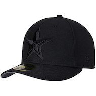Men's New Era Dallas Cowboys Black On Black Low Profile 59FIFTY Fitted Hat