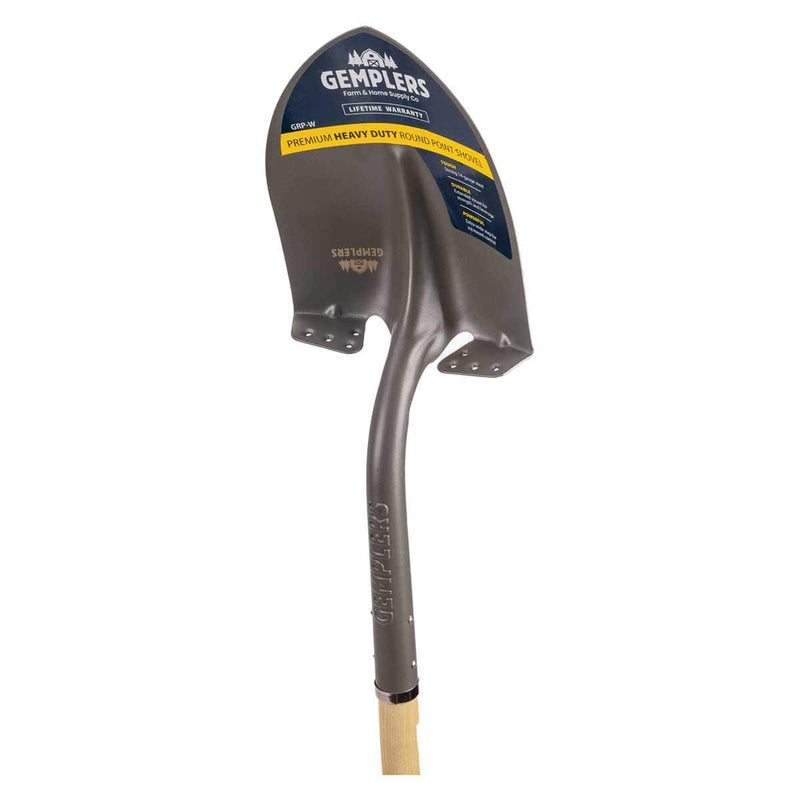 Gemplers Wood Handle Shovel with Round Point