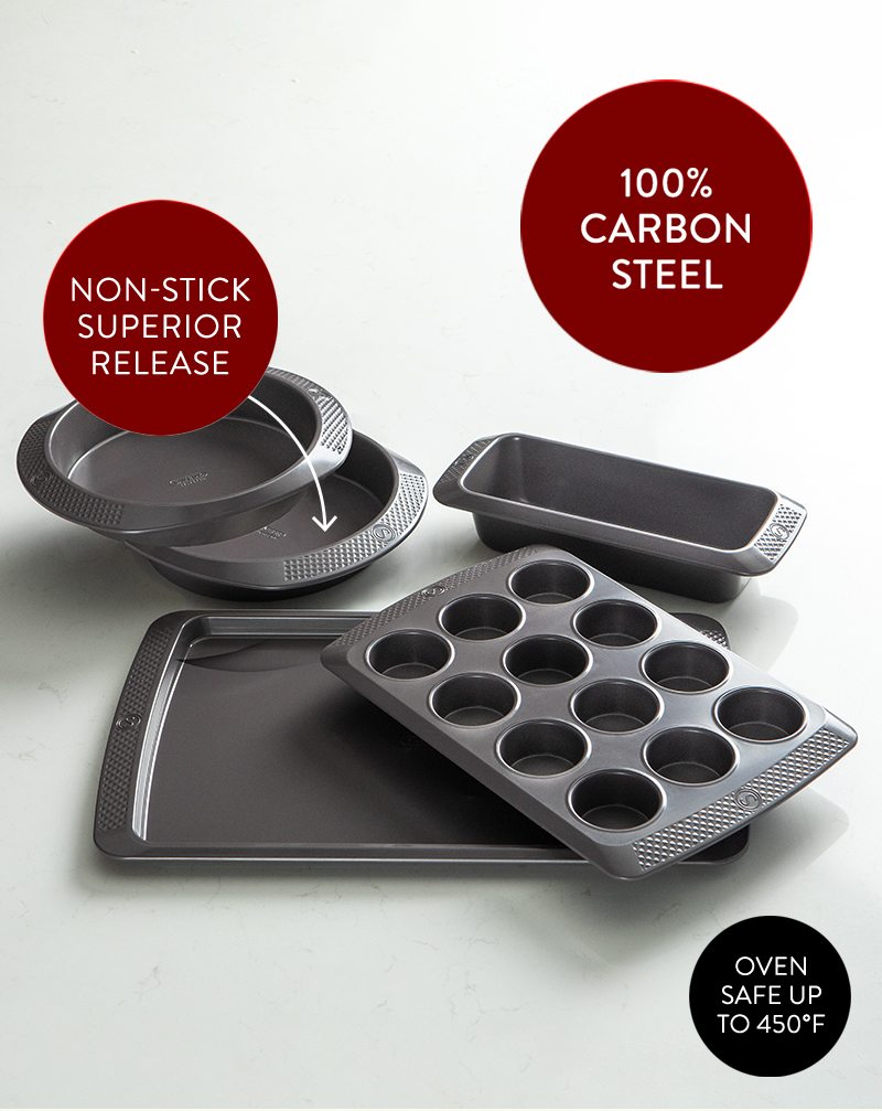 100% Carbon Steel Non-Stick Superior Release