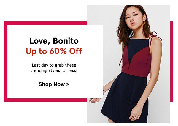Love Bonito up to 60% off