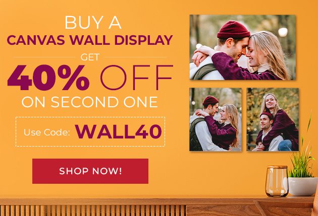 Buy a Canvas Wall Display Get 40% OFF on Second One!