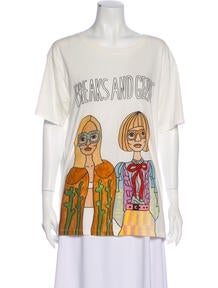 Angelica Hicks x Gucci Graphic Print Crew Neck T-Shirt
