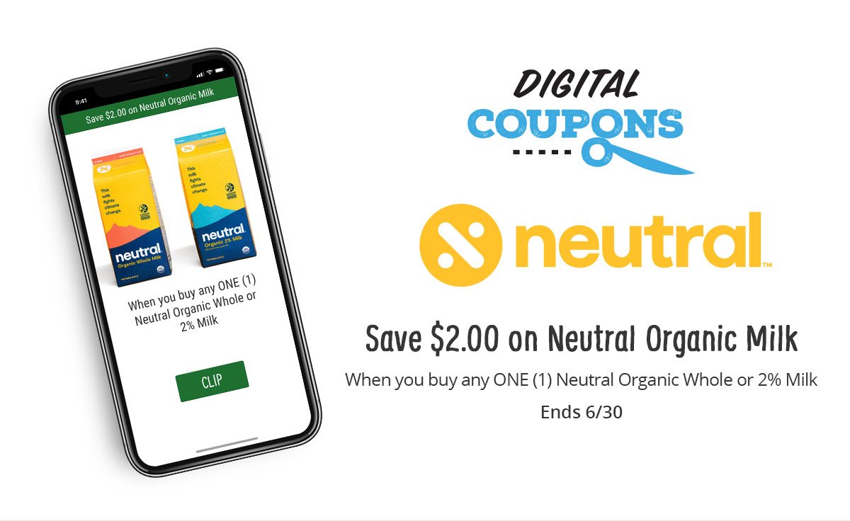 Save $2.00 on Neutral Organic Milk