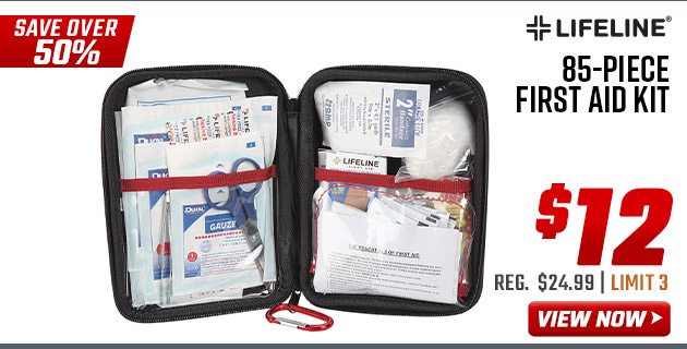 Lifeline 85-Piece First Aid Kit