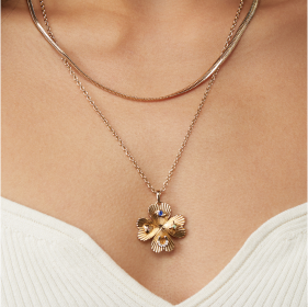 Lucky Four Leaf Clover Adjustable Necklace | Shop Now