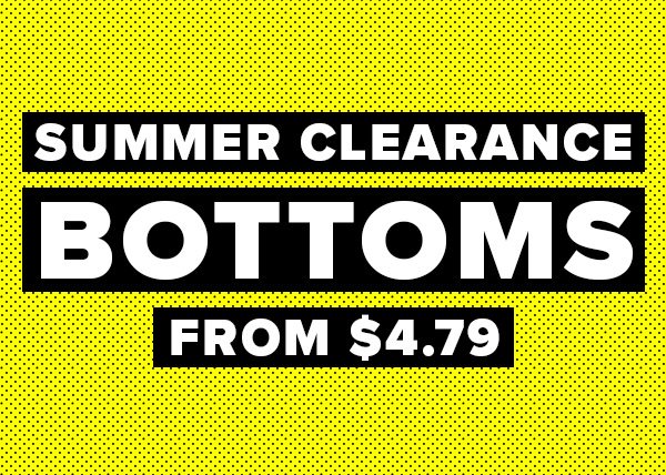 Shop Clearance Bottoms