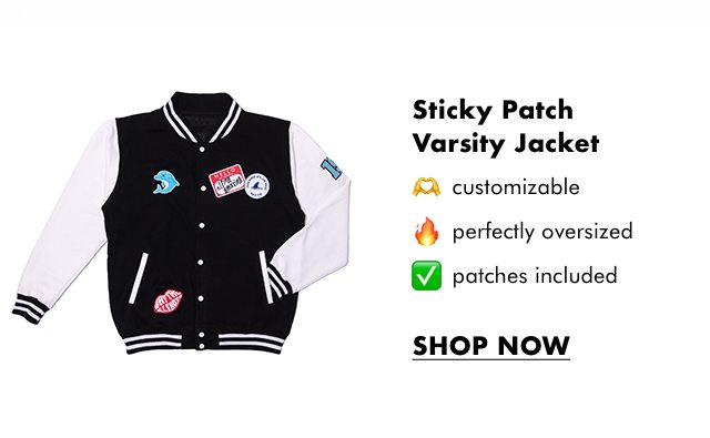 Sticky Patch Varsity Jacket