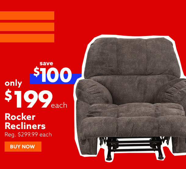 Save $100 on Rocker Recliners