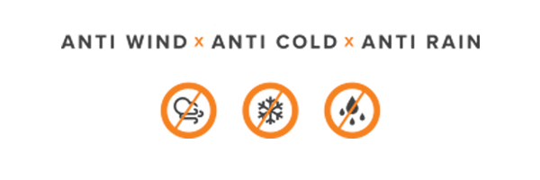 Anti-Wind x Anti-Cold x Anti-Rain