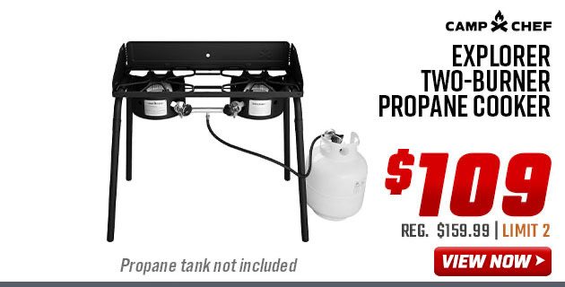 Camp Chef Explorer Two-Burner Propane Cooker