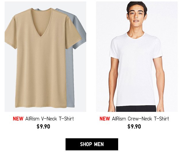 AIRISM T-SHIRTS - SHOP MEN