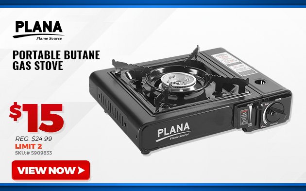 Plana Portable Butane Gas Stove