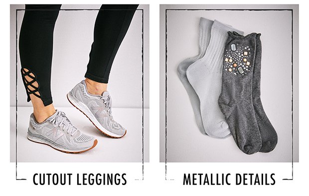 CUTOUT LEGGINGS || METALLIC DETAILS