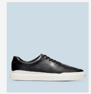 Shop Grand Pro Rally Laser Cut Sneaker in Black