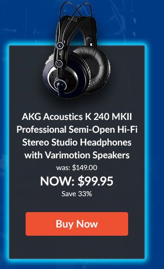 AKG Acoustics K 240 MKII Professional Semi-Open Hi-Fi Stereo Studio Headphones with Varimotion Speakers