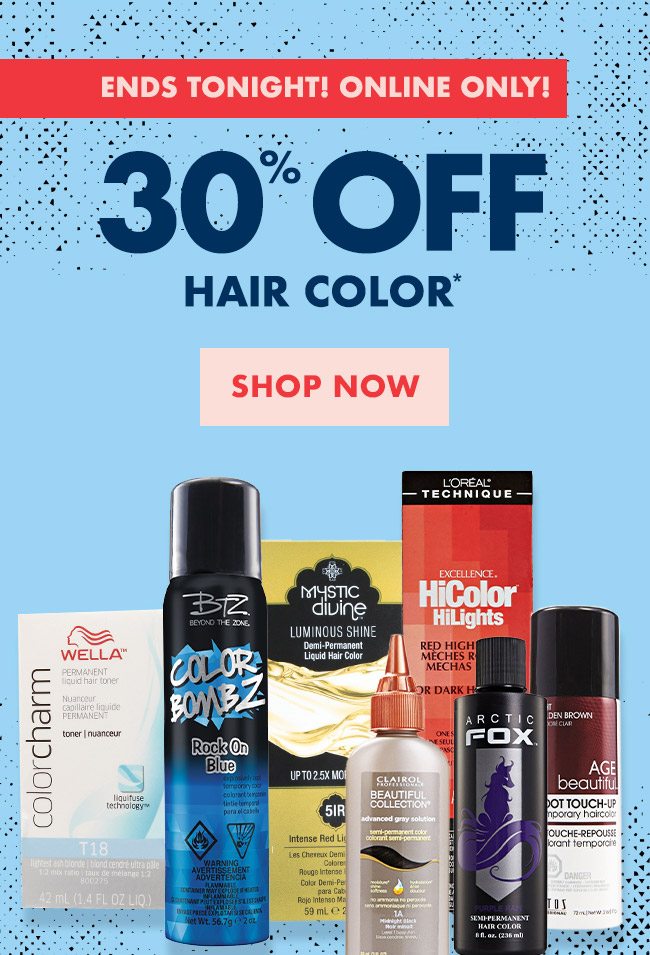 Ends Tonight 30 Off Hair Color Online Only Sally Beauty