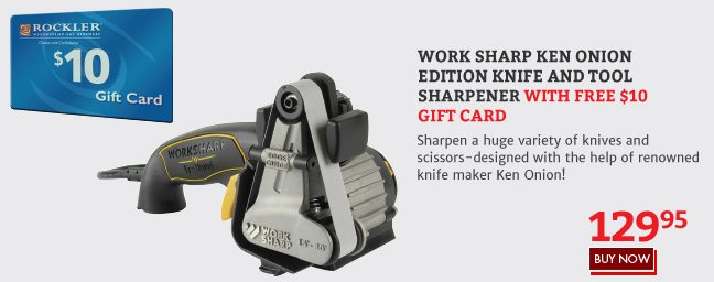 Work Sharp Ken Onion Edition Knife and Tool Sharpener with Free $10 Gift Card
