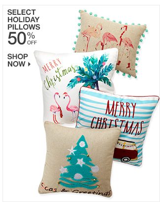 Shop 50% Off Select Holiday Pillows