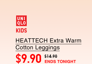 PDP16 - KIDS HEATTECH EXTRA WARM COTTON LEGGINGS