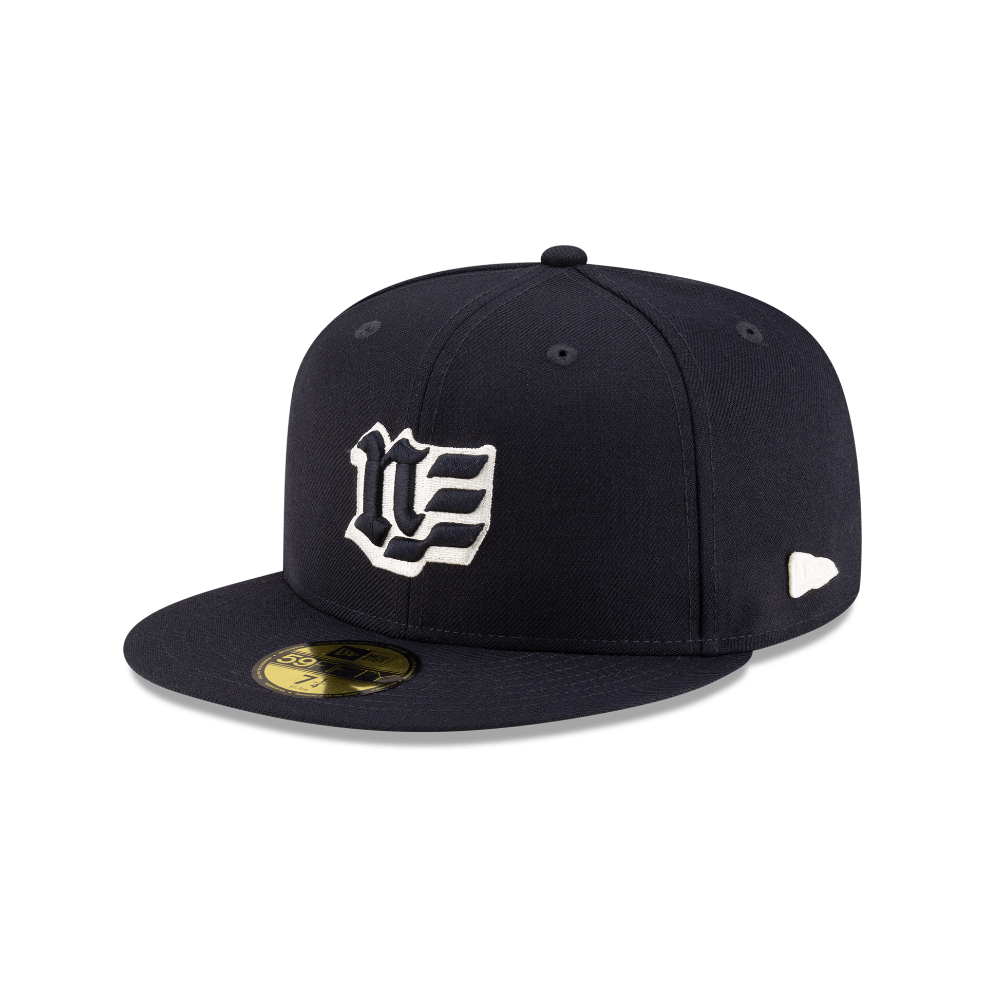 Image of Brand New Era Blackletter Navy 59FIFTY Fitted Hat