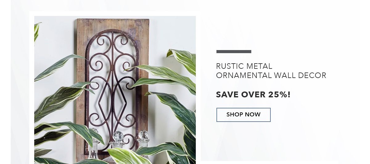 Rustic Ornamental Brown Metal Wall Decor | SHOP NOW