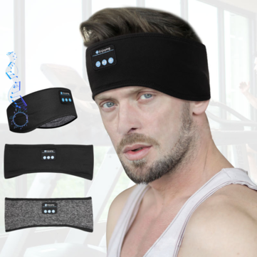 Men Polyester Wireless Bluetooth Sports Headbands Music Call Bilateral Stereo Blackout Beanie Hats