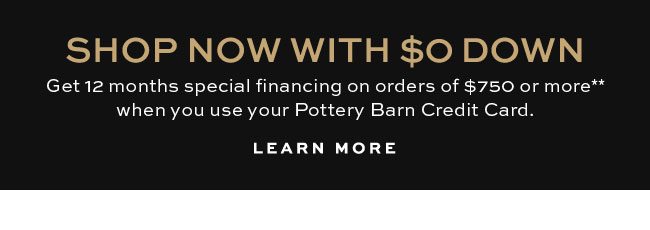 SHOP NOW WITH $0 DOWN