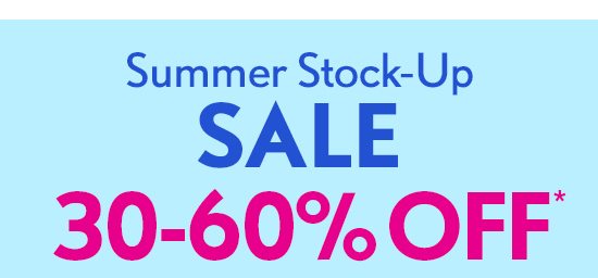 Summer Stock-Up