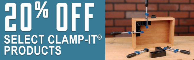 20% Off Select Clamp-It Products