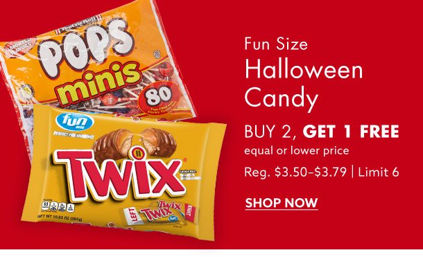 Jingle Deals B2G1 FREE Fun Size Halloween Candy