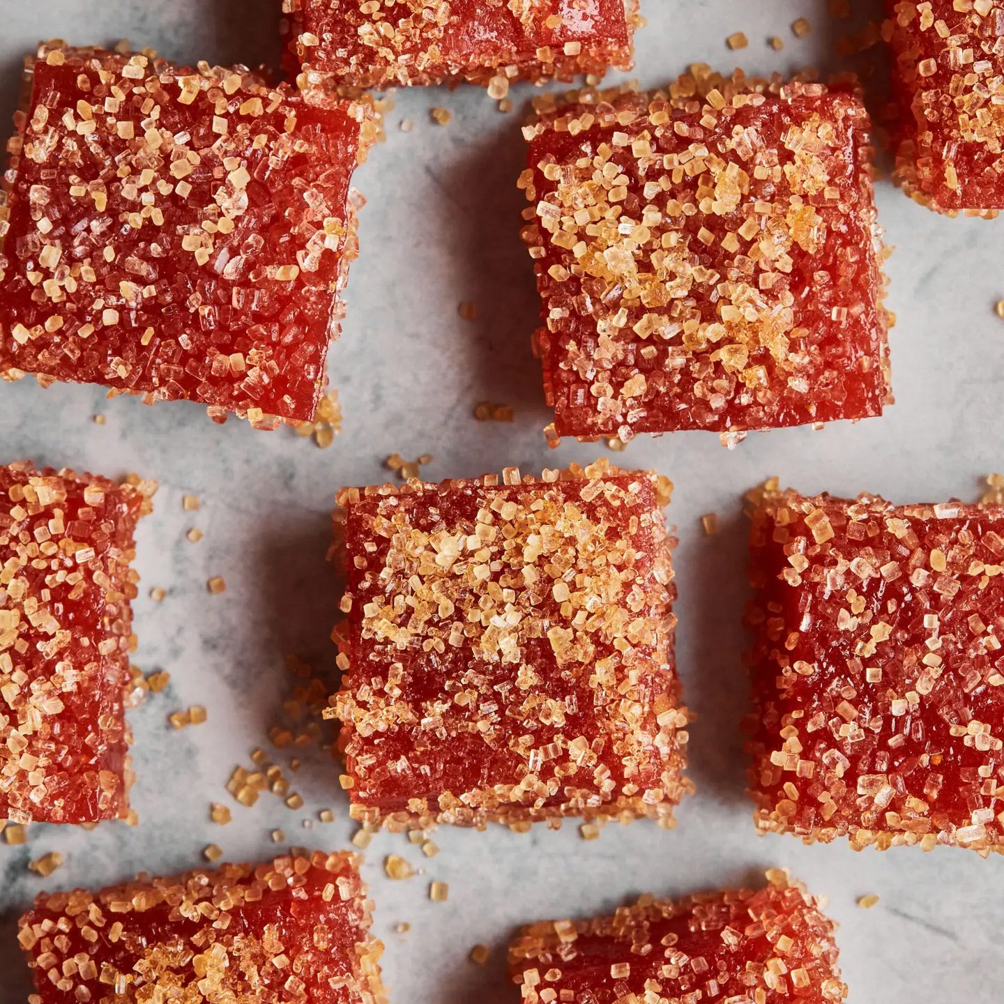 Strawberry Rhubarb Pâte de Fruit