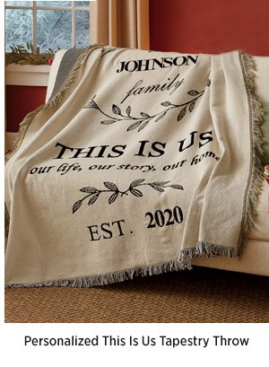 Personalized This is Us Tapestry Throw