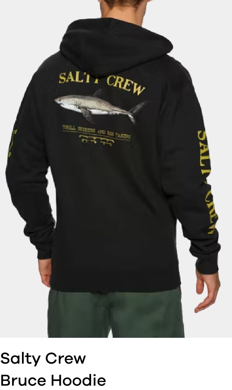 Salty Crew Bruce Hoodie Black