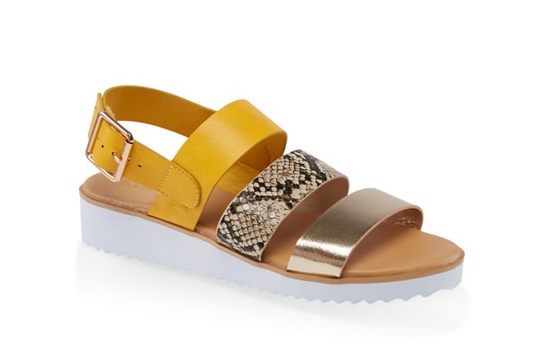 3 Band Buckle Sandals