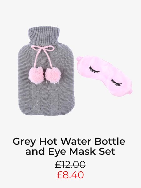 Hot Water Bottle And Eye Mask