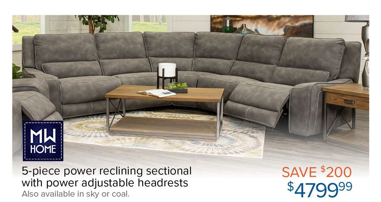 5-pc-gray-power-reclining-sectional