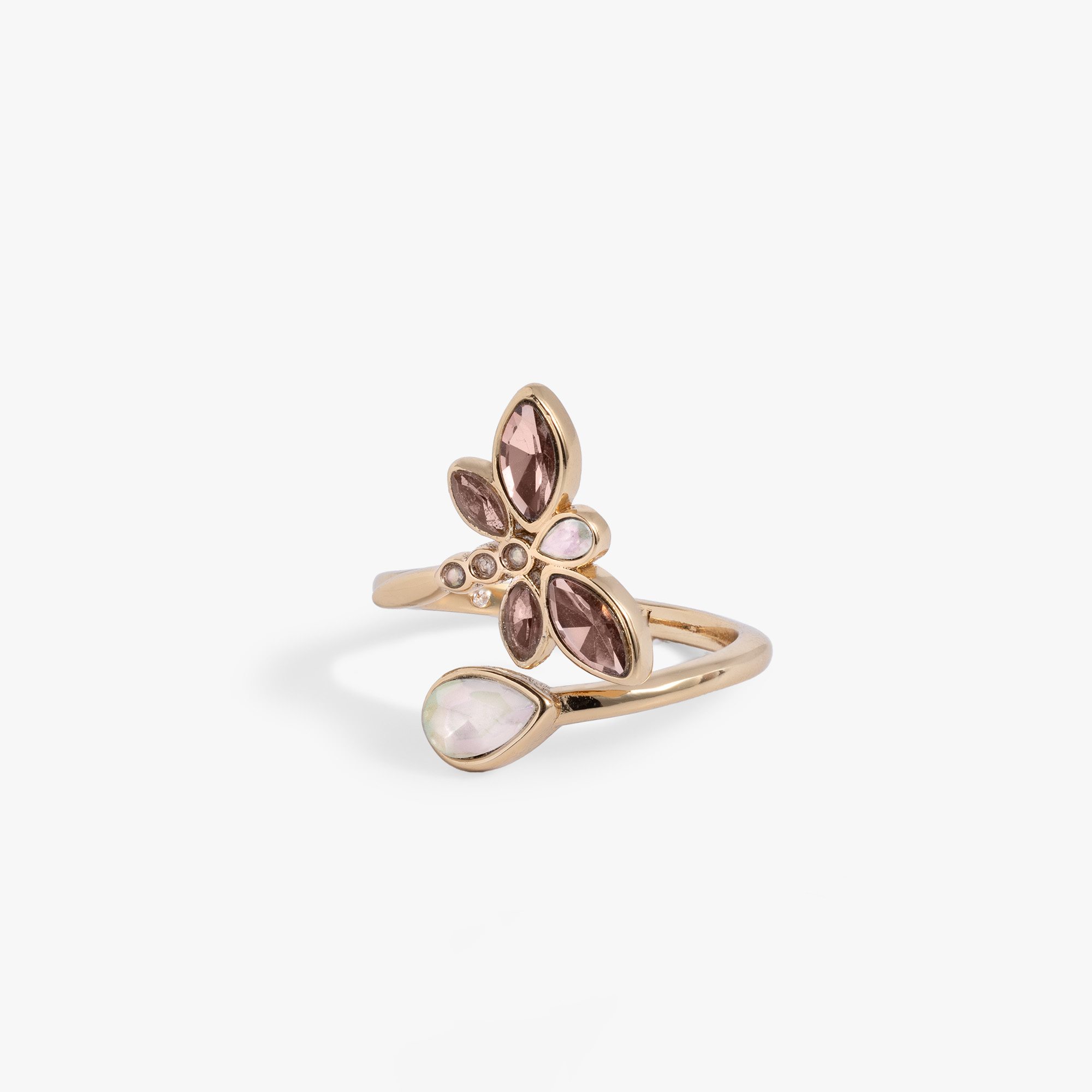 Crystal Dragonfly Ring