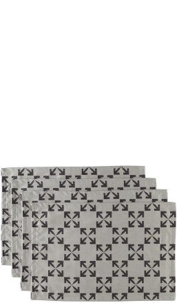 Off-White - Black & White Arrows Place Mat Set