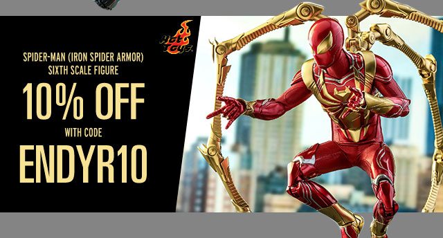 10% OFF Spider-Man (Iron Spider Armor) Sixth Scale Figure by Hot Toys