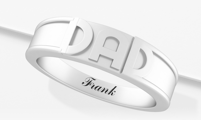 Engravable DAD Ring