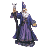 Purple Wizard Statue