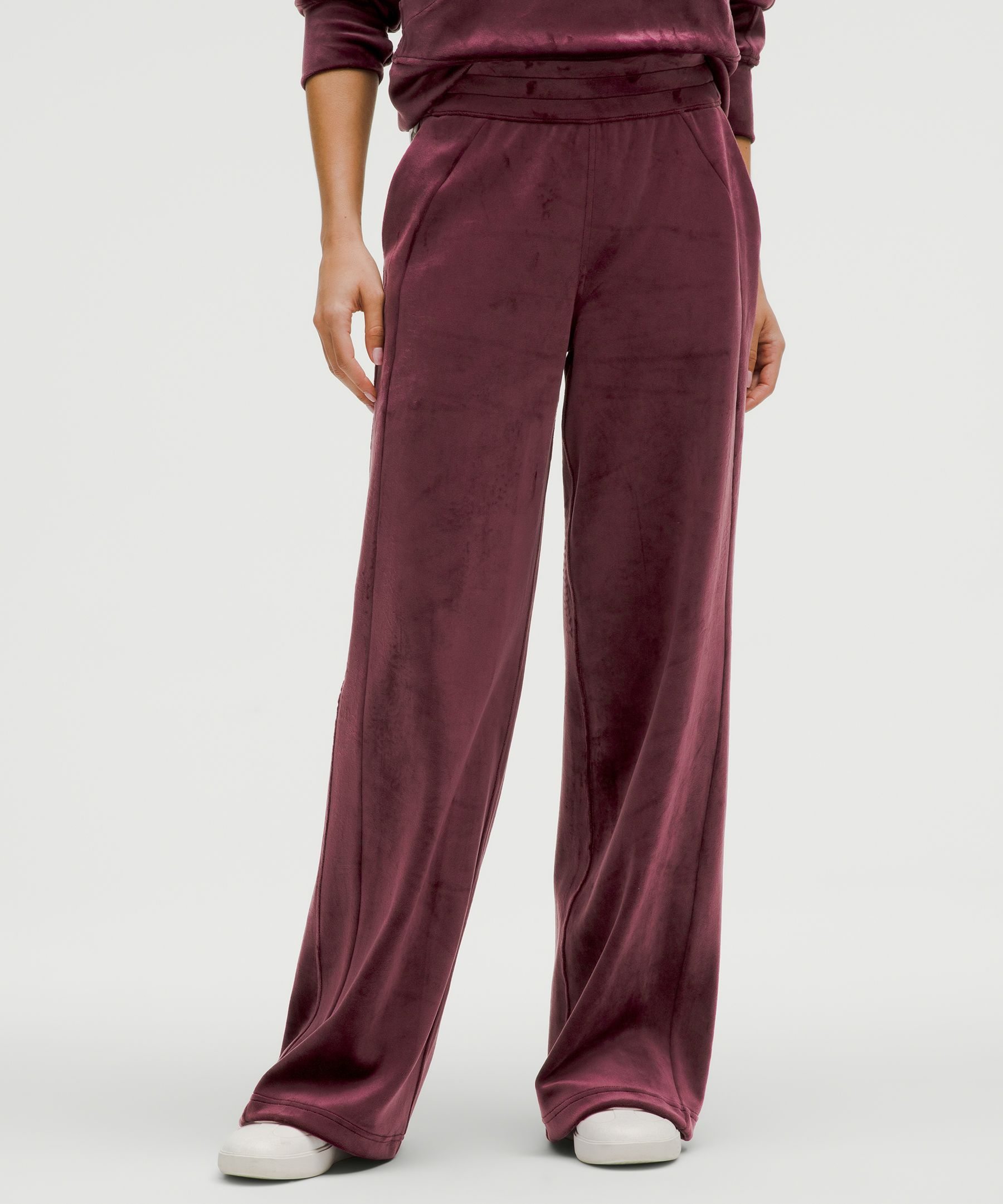 Scuba Mid-Rise Wide-Leg Pant *Velvet