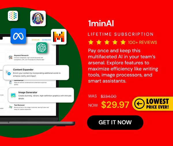 1minAI: Lifetime Subscription