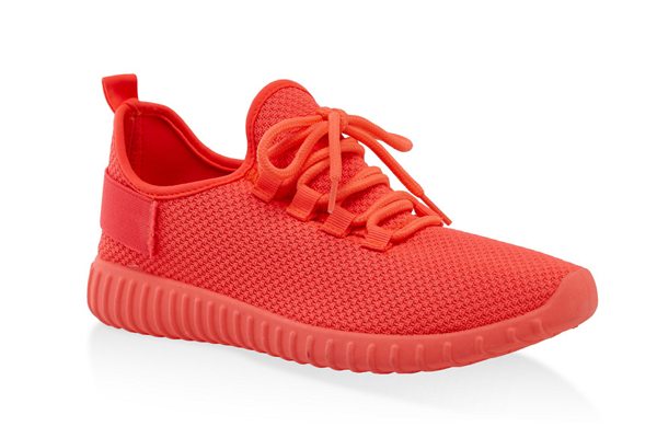 Textured Knit Athletic Sneakers