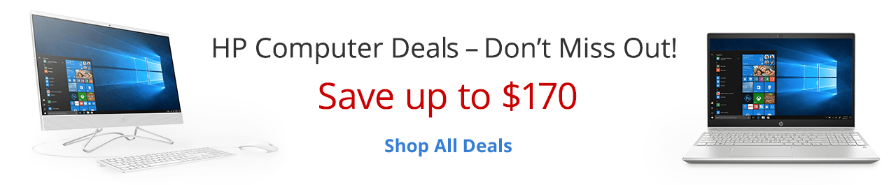 Save up to $170 on select HP computers